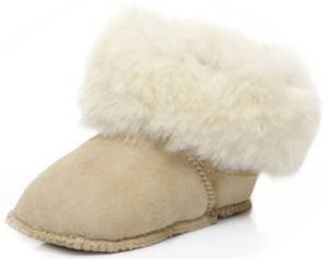Babies' warm sheepskin boots