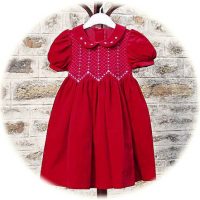 Little girl's velvet dress