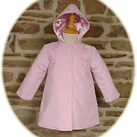 Baby girl's hooded coat