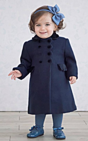 Girls' winter coats in sizes 12 months to 9 years. Made in Spain