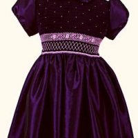 Girl's smocked party dress