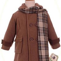 Boy's winter coat and scarf