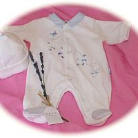 Baby boy's all-in-one suit