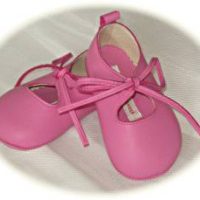 Baby girls' leather pram shoes