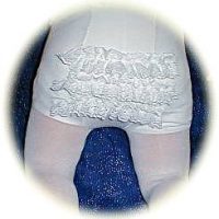 Baby's frilly tights
